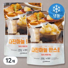 팜조아 다진마늘 한스푼 (냉동), 140g, 12개