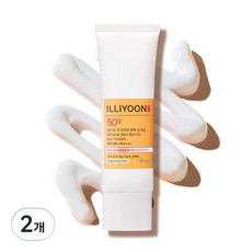 일리윤 무기자차 장벽 선크림 SPF50+ PA++++, 50ml, 2개