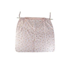 HiBOU 喜福 多功能連帽防風被, 可雙面使用, 搭配配色布花, 分腿包腳設計, 櫻花粉刺蝟, 66 x 76cm