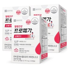 Chong Kun Dang 鍾根堂 Pro Mega Omega-3維他命E膠囊, 60顆, 3盒