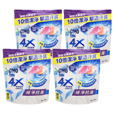 白蘭 4X極淨酵素抗病毒洗衣球補充包 抗臭護纖, 30顆, 4袋