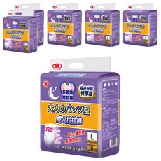 3baby 三個寶 特厚版巨吸收夜夜好眠成人紙尿褲, 6包, L, 36片