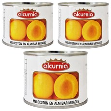 Alcurnia 西班牙水蜜桃, 3罐, 帶有微微咬勁的緊實果肉, 200g