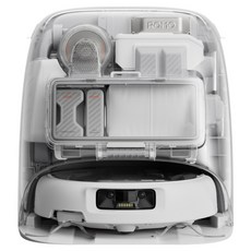 DJI ROMO P 로봇청소기, CR8E, 투명 + 화이트