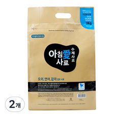 아침애 전연령 강아지 수제 소프트사료, 연어+오리+감자, 3kg, 2개