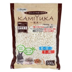 Clean Moff 小動物專用紙床, 500g, 白色, 紙製床材, 1包