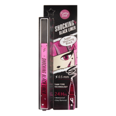 Cathy Doll 凱蒂娃娃 超持久濃黑極細眼線筆 0.5mm 防水防汗, 黑色, 1支