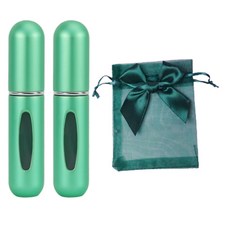 ajj 휴대용 향수 공병 5ml x 2p + 파우치 세트, 1개, 03 매트 그린