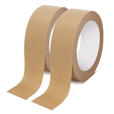 Atteulraim 牛皮紙撕紙膠帶 24mm x 50m, 單色, 2捲