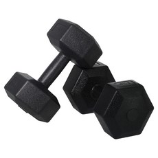 벨리카 홈짐 베이직 육각 덤벨 블랙 DB-01, 5kg, 2개