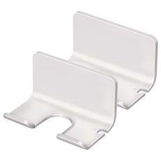 FAmILyLIFE 生活 簡約風航太鋁免打孔吹風機收納架A-229-W, 極簡白, 2個