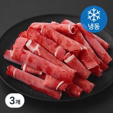 호주산 샤브샤브용 소고기 (냉동), 500g, 3개