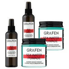 Graphen Seawater Pomade 髮蠟 100g + 噴霧 210ml 套組, 2組
