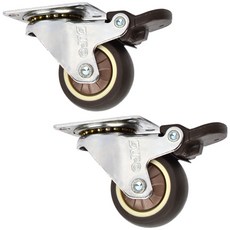 高級靜音煞車輪 1.5吋, 2個