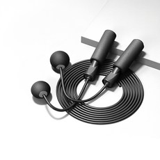 Geomina 強效運動效果 居家訓練 在家有氧運動 室內跳繩 小球, 黑色, 1個