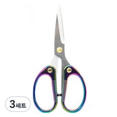 마다꾸미 다용도 스테인리스 가위, 혼합색상(가위), 3세트