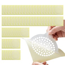 Musikine 乾淨Up浴室排水孔濾網 60入, 白色