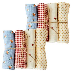 Modern House ON L 厚實4層紗布家務抹布 4件組 紅色, 2套