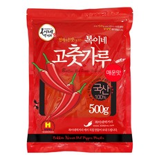 Bok2Nefood 醬料用韓國產青陽辣椒粉 大辣, 500g, 1包