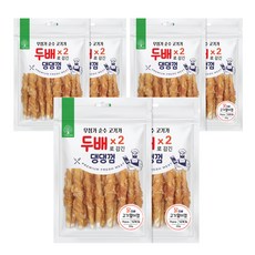 더내추럴 강아지 두배 댕댕껌, 치킨 스틱, 210g, 6개 치킨 스틱, 210g, 6개