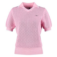 luxgolf 430高爾夫 女款V領開襟領短袖針織衫 LB4S602W