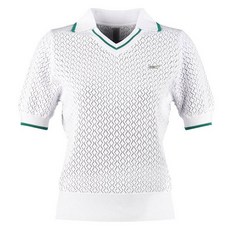 럭스골프 430골프 여성용 브이넥 오픈 카라 반팔 니트 셔츠 LB4S602W