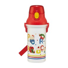 Skater Kitty x 好餓的毛毛蟲聯名 AG彈蓋直飲水壺, Red, 480ml, 1個