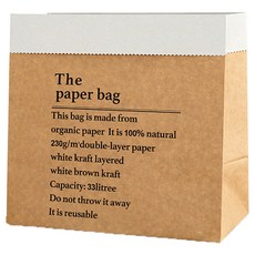 Mihwabujang 牛皮紙花盆植物花瓶禮物包裝袋提袋, 02 牛皮紙 中, 6個