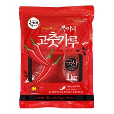 Bok2Nefood 湯飯調味用韓國產辣椒粉 中辣, 1kg, 1包