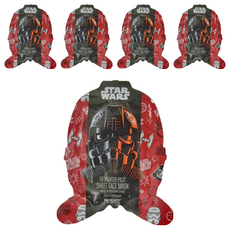 MAD BEAUTY 星際大戰系列 銀河帝國軍男士面膜 鈦戰機駕駛員, 專為男性打造的保濕面膜，含椰子萃取物, 25ml, 5片