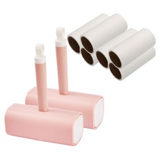 JPO 方形盒除塵膠帶清潔劑粉紅色 + 補充裝 3p, 2組