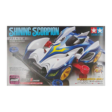 TAMIYA 田宮 四驅車 閃亮蠍子號 SUPER 2底盤, 閃亮蠍子號 藍色 + 白色, 1盒