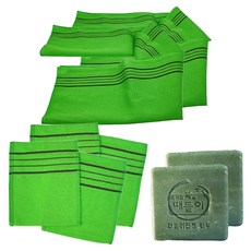 Sieca's 染色線意大利毛巾 2p + 大背小麥 + 染色皂套裝, 混色, 2組