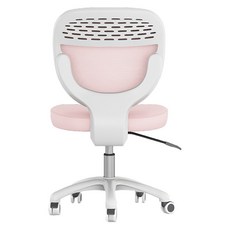 DEPE 電腦椅 CHA01, 環保PP材質, 高度可調, 白框粉紅色, 45 x 83 x 54cm
