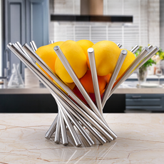 위플랩 홈 럭셔리 데코 스텐 과일 그릇, 1개