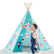 루카텐트 유아동 인디언 놀이 텐트 + LED 등 세트, 어라운드 더 월드, 1개