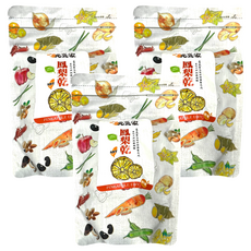 元氣家 鳳梨乾, 嚴選台灣鳳梨製成 無添加糖精、色素及防腐劑, 200g, 3包