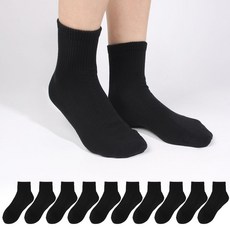Doobalro 女款休閒短襪 10雙, 黑色