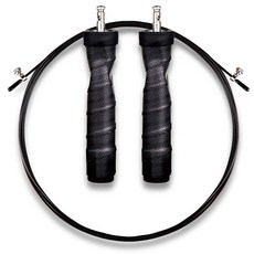 向上和形狀抓握鋼絲跳繩, 煙燻黑色