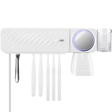 Utorex Perfect Care 紫外線加熱乾燥雙牙刷消毒器白色, UTC-59UVW, 白色