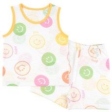 메이키즈 아동용 통기성 민소매 슬럽 상하의 세트