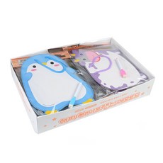 Happy Friends白色動物備忘錄板 20入, 塑料