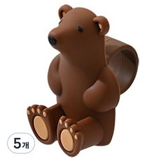 InMUSE 房門防撞門擋緩衝墊, 5個, 棕色