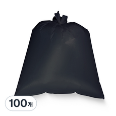 KINGSBONG 平型回收塑膠袋黑色, 100L, 100個