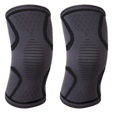 DUNFIT 高彈力護膝, 黑色, 2個