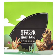 grain plus 野菽家 海苔藜麥堅果營養棒, 低卡低糖 高纖維, 210g, 1盒