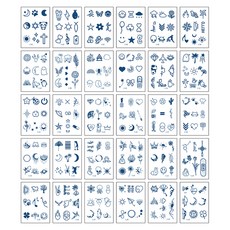 여름 패션용 타투 스티커 30종 세트, C미니, 1세트