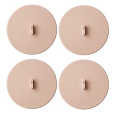 모나코올리브 완전밀착 공중부양 진공 실리콘 컵뚜껑 4p, 인디핑크, 4개