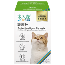 MORESON 木入森 貓咪護疫升保健膠囊, 健康護理, 60顆, 1盒