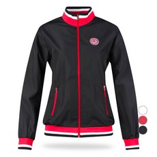 luxgolf 女款 PG 圖案羅紋拼色夾克 JB4S818W